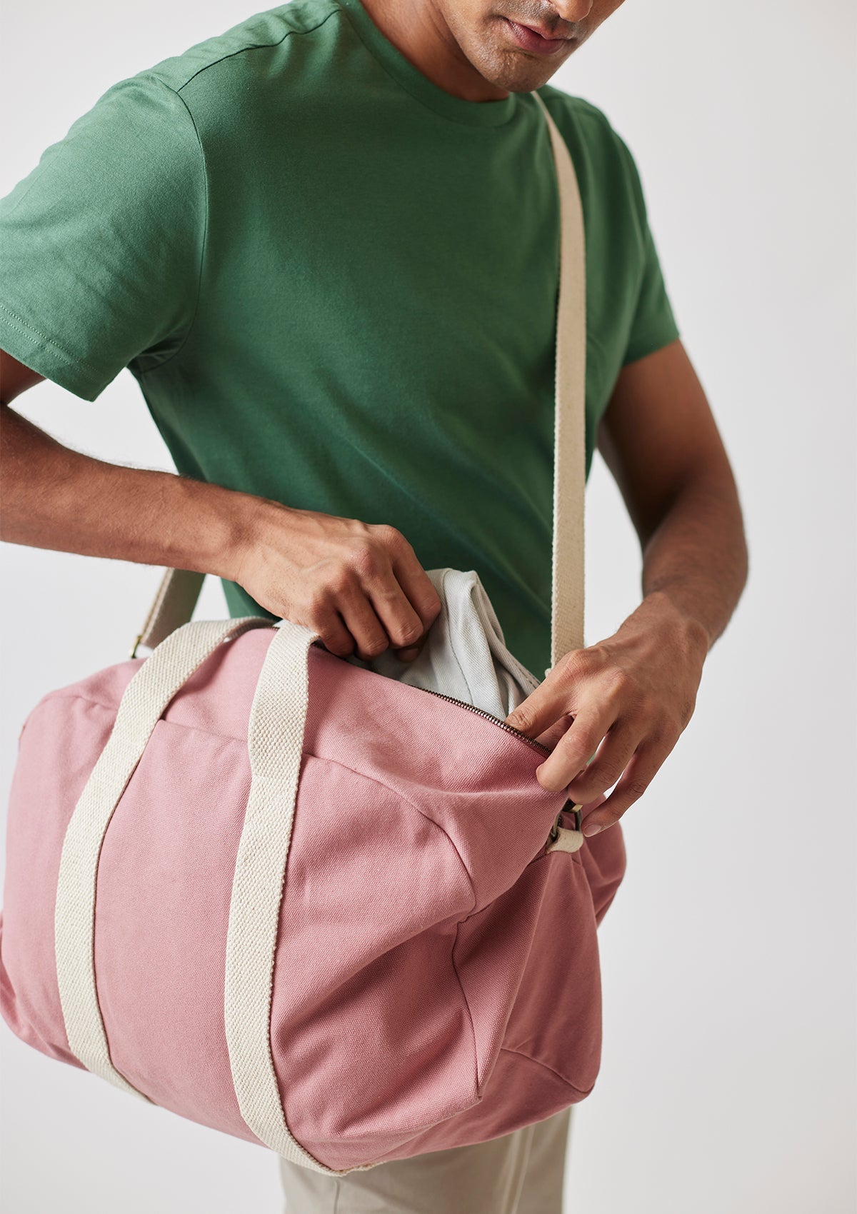 Dharma Pink Baba Bowler Bag for Women
