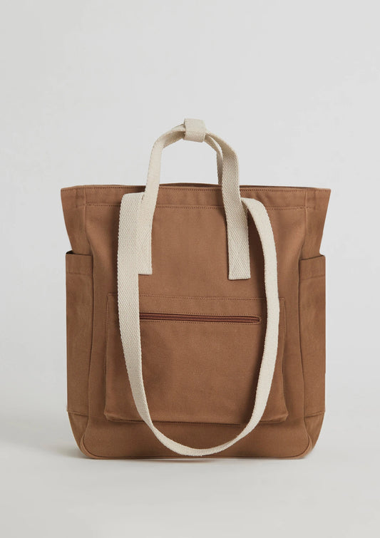 Jamnagar Convertible Tote Backpack in organic cotton