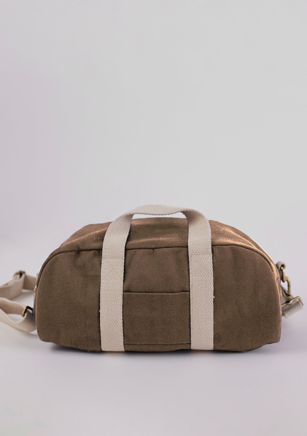 Cappuccino Brown Bowler Bag For Men And Women